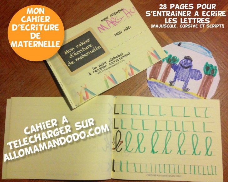 Le Cahier D'écriture De Maternelle À Télécharger ( Gratuit avec Cahier D Écriture Maternelle