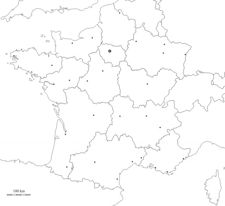 Le Découpage Administratif De La France : Les Régions De La encequiconcerne Le Découpage Administratif De La France