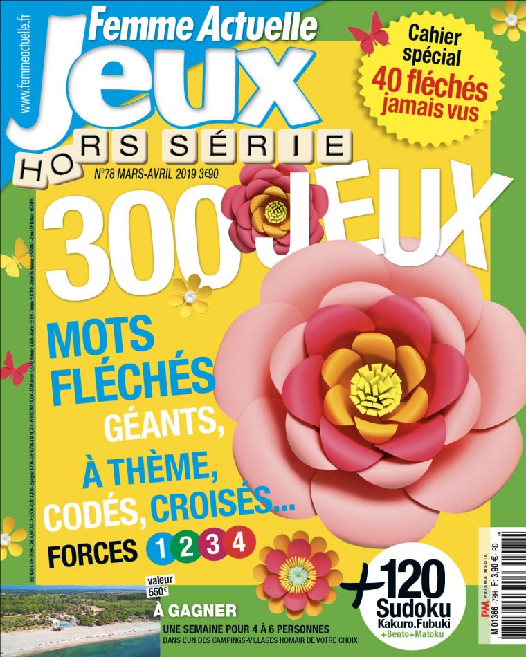 Le Hors-Série De Femme Actuelle Jeux Prépare L'arrivée Du serapportantà Mots Fleches Gr