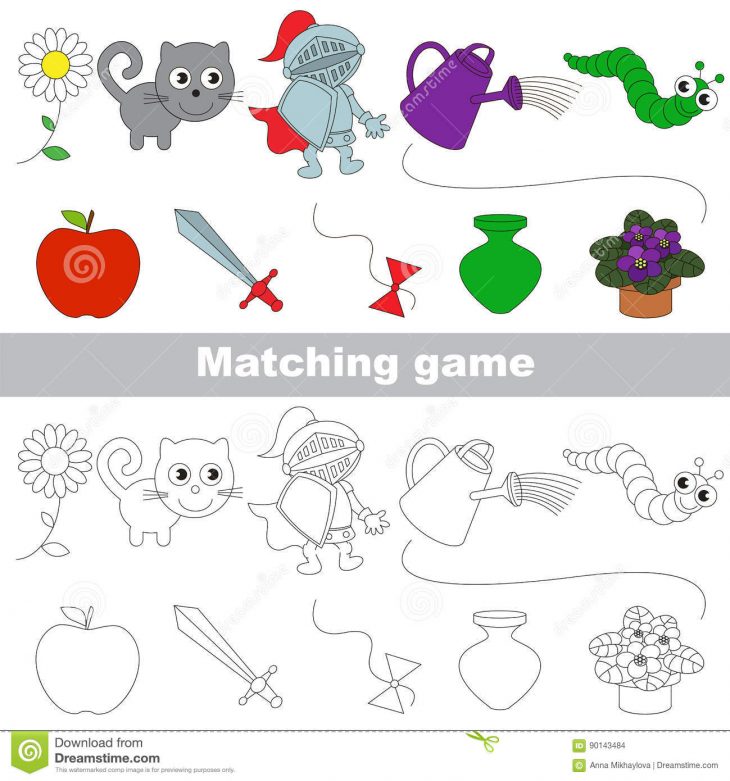 Le Jeu D'enfant Pour Trouver Des Paires Appropriées D'objets serapportantà Jeux Trouver Les Objets