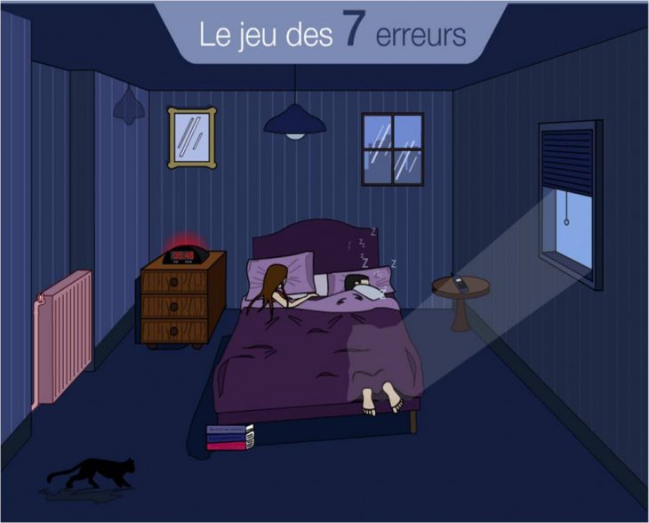 Le Jeu Des 7 Erreurs Du Sommeil | Le-Sommeil avec Jeux Les 7 Erreurs