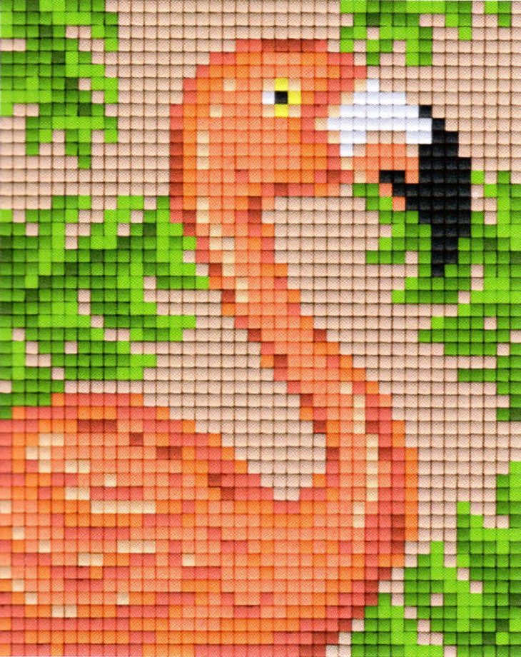 Le Kit Boîte Cadeau 2000 Pixels – Pixelhobby à Pixel Art Flamant Rose