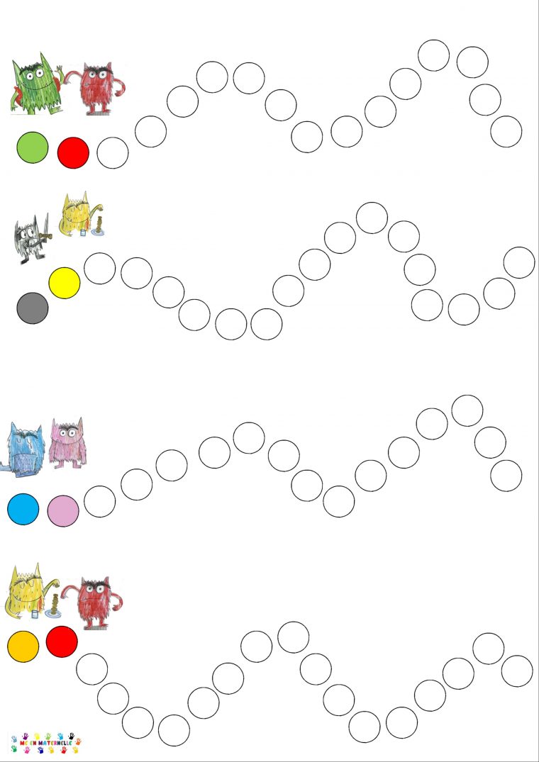 Le Monstre Des Couleurs Va À L'école : Algorithmes dedans Coloriage Maternelle Ps