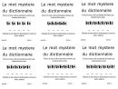 Le Mot Mystère Du Dictionnaire - La Classe De Calliplume dedans Mots Mystere
