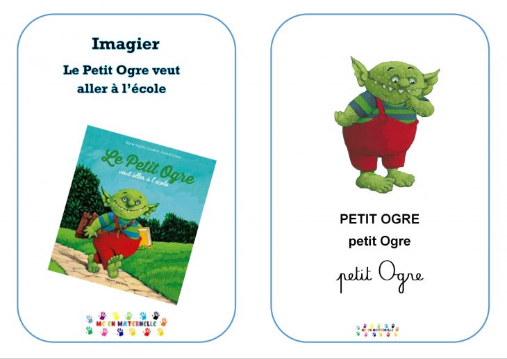 Le Petit Ogre Veut Aller À L'école : Imagier – Mc En Maternelle serapportantà Imagier Ecole