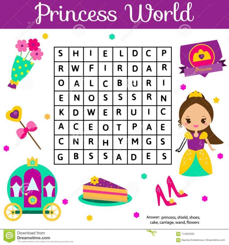 Le Puzzle De Recherche De Word Badine L'activité Jeu destiné Jeux De Fille Puzzle