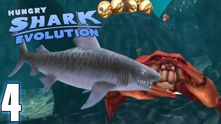 Le Requin Tigre Et Le Roi Des Crabes – Hungry Shark Evolution #4 (Fr) dedans Tous Les Jeux De Requin