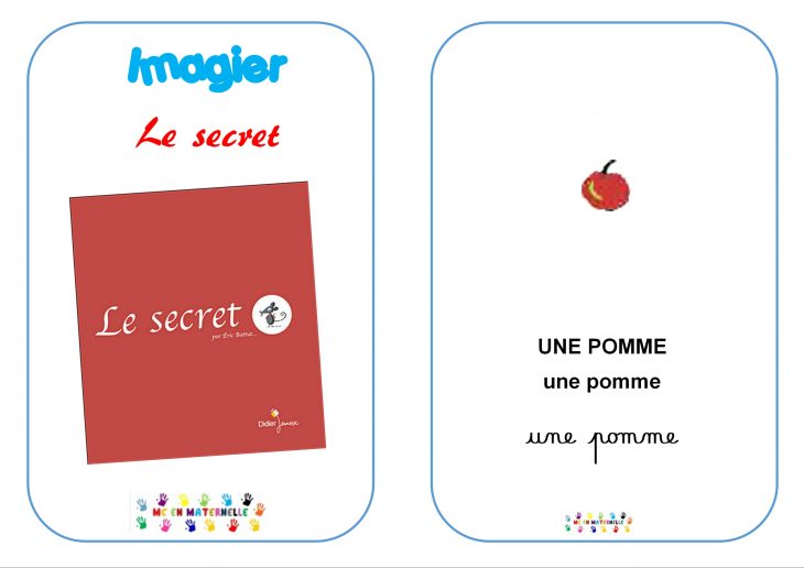 Le Secret : Imagier – Mc En Maternelle avec Imagiers Maternelle