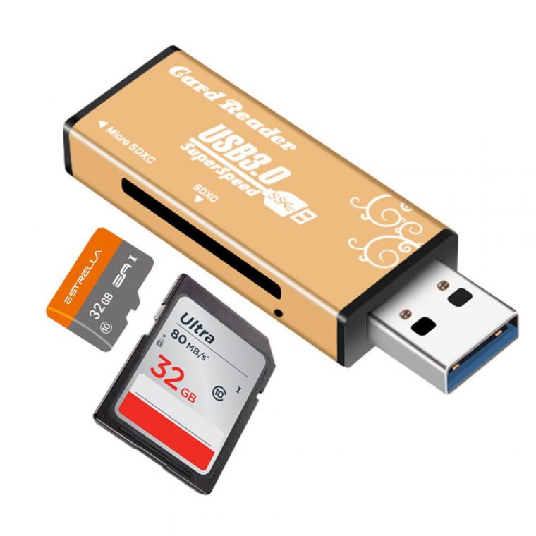 Lecteur De Carte Sd De Carte Mémoire Tf Universelle À Grande Vitesse En  Métal Usb 3.0 Pour Ordinateur Tablette pour Carte Memoire Tablette