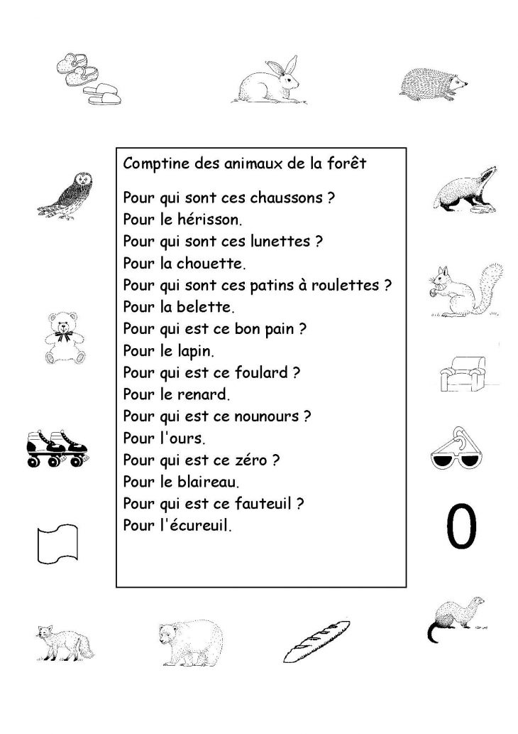 Les Animaux De La Forêt | Animaux Foret, Comptine Maternelle à Animaux Foret Maternelle