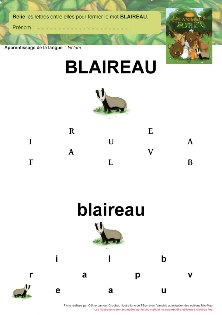 Les Animaux De La Forêt tout Animaux Foret Maternelle