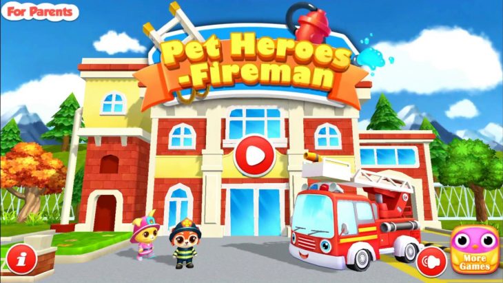 Les Animaux Super Héros Pompier – Camion De Pompier -Jeux Android & Ios  Pour Enfants #1 à Jeux Enfant Sur Pc