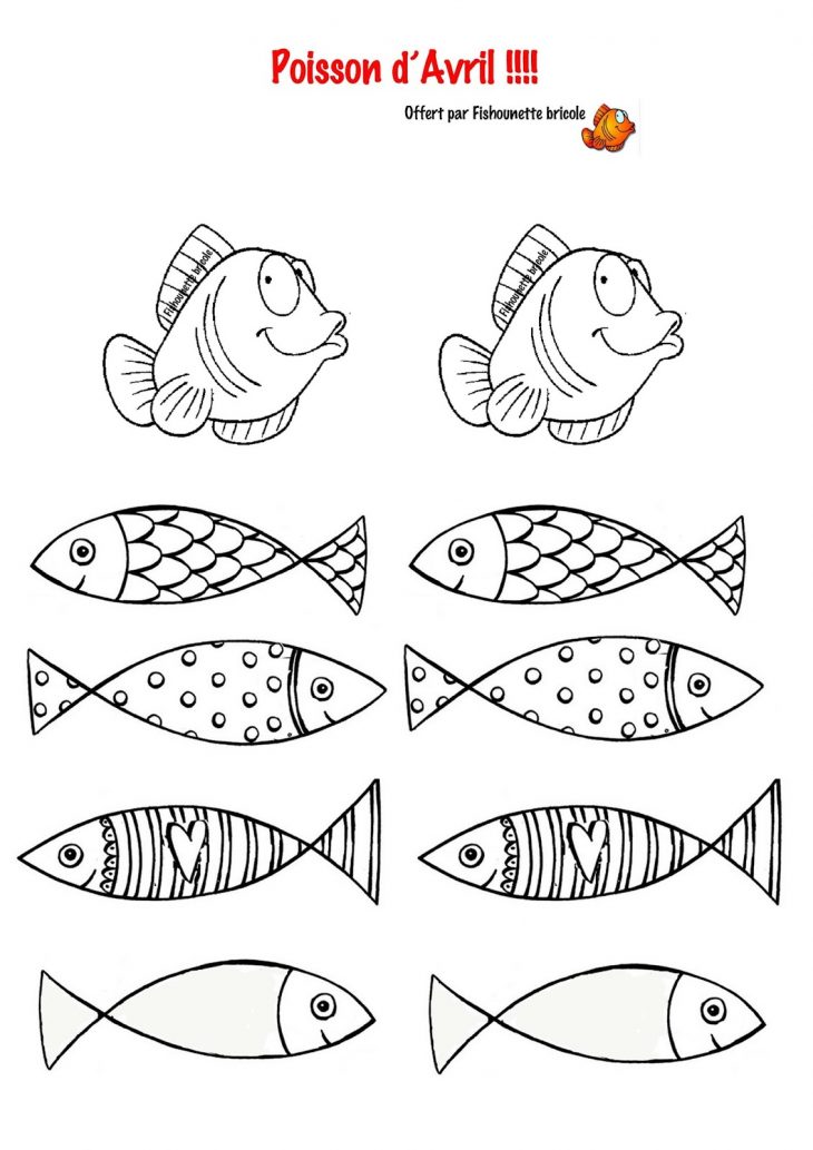 Les Diy De Fishounette : Poissons D'avril À Imprimer tout Poisson D Avril A Imprimer Gratuit