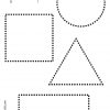 Les Figures Géométriques : Repasser Les Pointillés | Fiches intérieur Exercice De Graphisme Petite Section A Imprimer