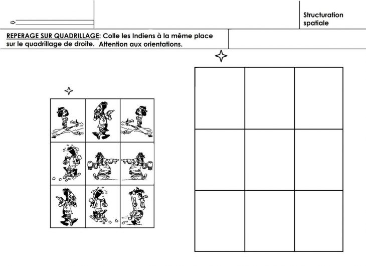 Les Indiens D'amérique, Repérage Sur Quadrillage – École dedans Repérage Quadrillage Gs