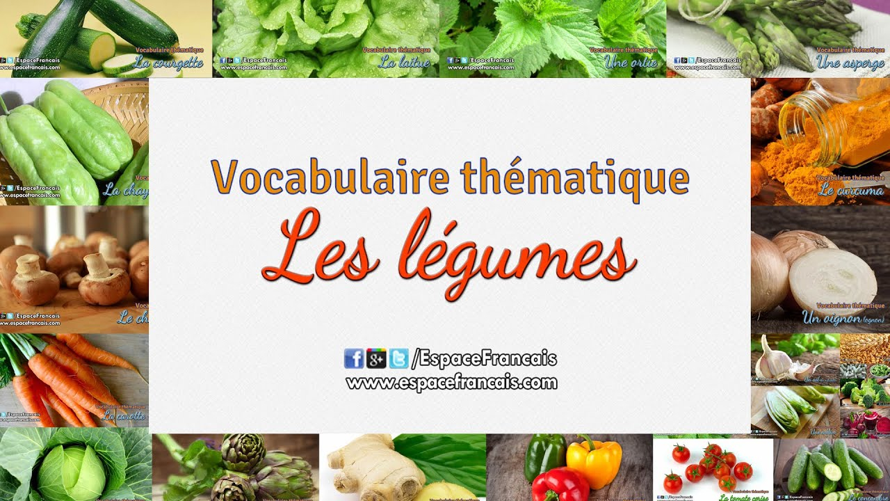 Les Légumes - Vocabulaire Français Thématique destiné Nom Legume 