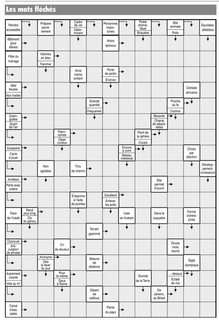 Les Mots Fléchés – L'orient-Le Jour encequiconcerne Mot Fleché