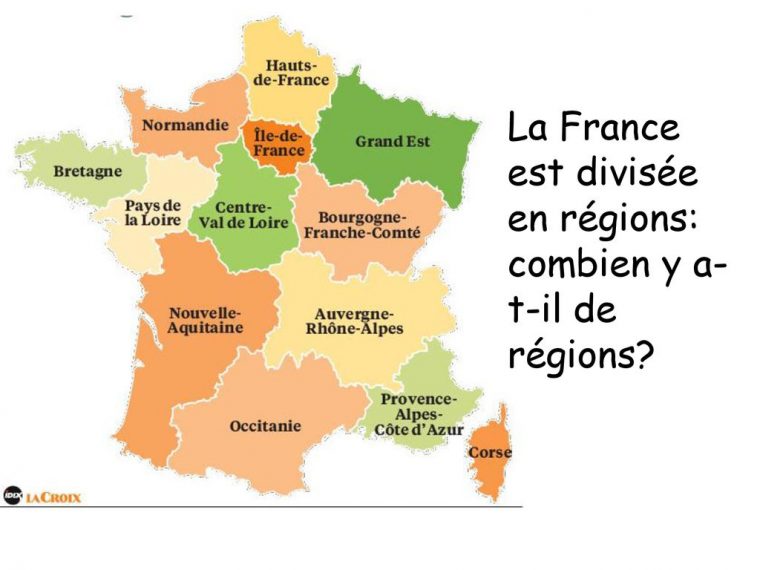 Les Pays Pour Apprendre Le Nom Des Pays, Des Continents, Des intérieur Combien Yat Il De Region En France