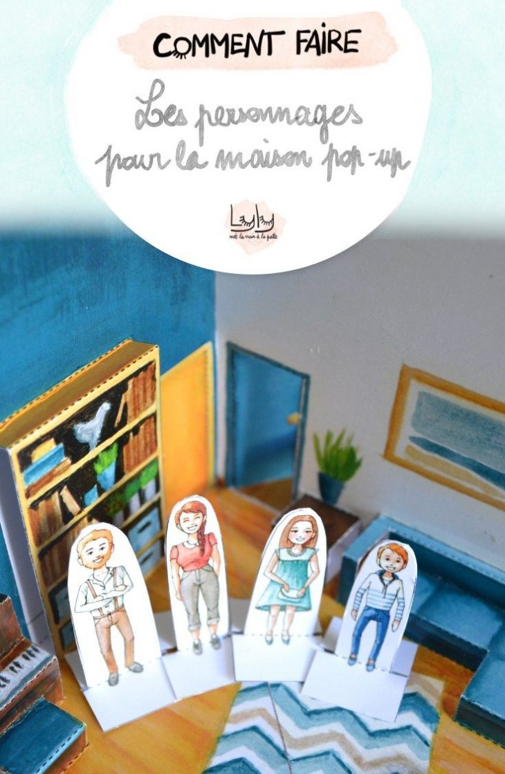 Les Personnages En Papier Pour La Maison Pop-Up | Maison Pop destiné Imprimer Un Livre Gratuitement