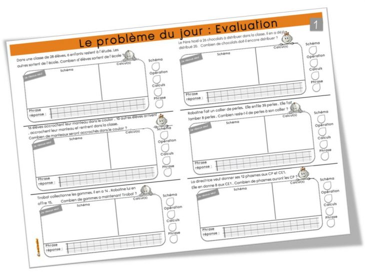 Les Petits Rituels Problèmes Journaliers En Ce1 | Bout De Gomme pour Exercice Problème Ce1