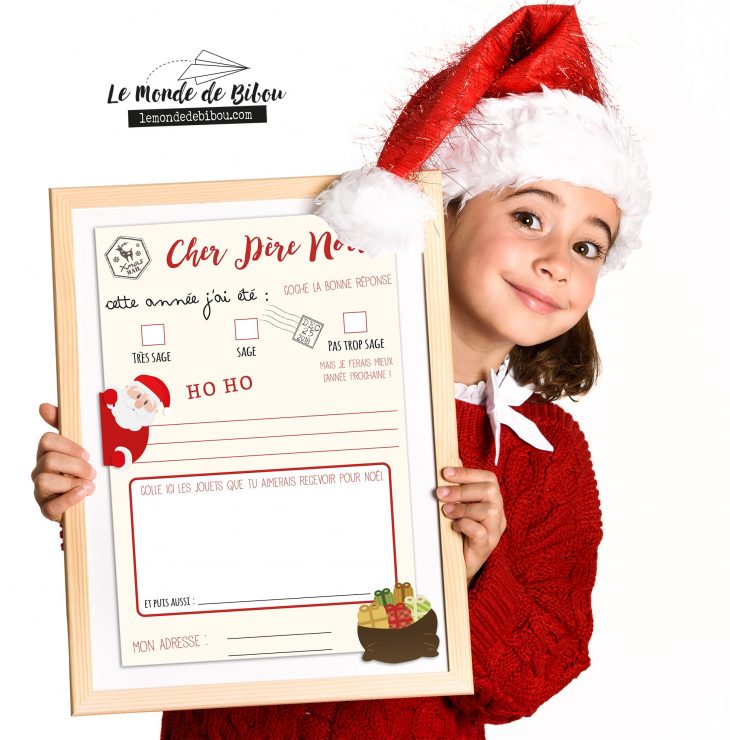 Lettre Au Père Noël À Imprimer Avec Son Enveloppe Prête À tout Papier A Lettre Pere Noel Gratuit