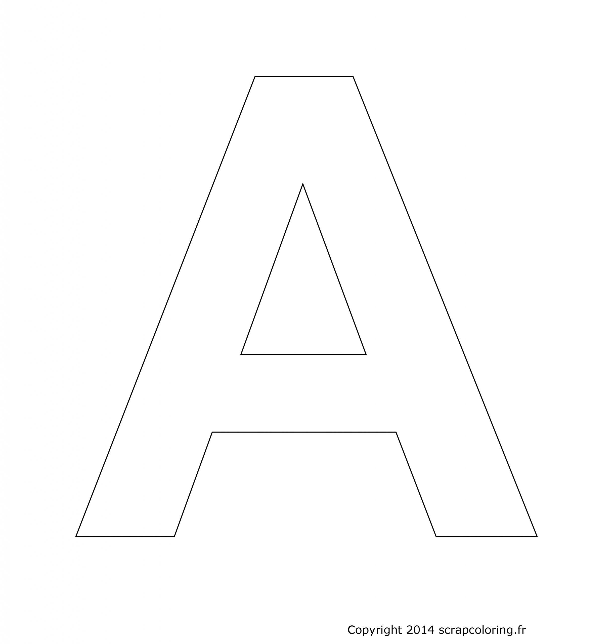 Lettres A Et A Colorier. Les Lettres De Lalphabet La Lettre tout Coloriage Alphabet Complet A Imprimer