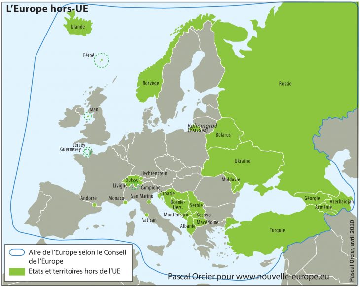 L'europe Hors-Ue | Nouvelle Europe serapportantà Nom Des Pays De L Union Européenne