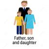 L'icône De Père, De Fils Et De Fille Peut Être Employée Pour destiné Ux De Fille