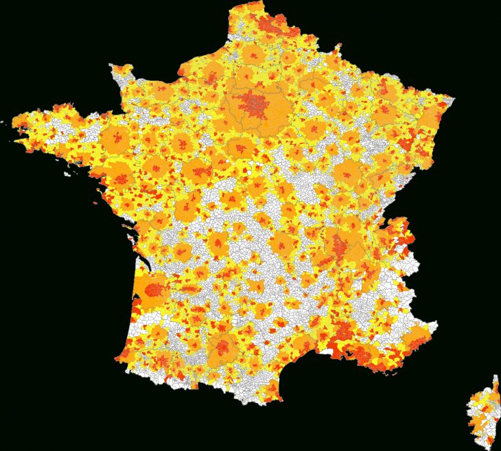 Liste Des Aires Urbaines De France — Wikipédia avec Carte De La France Avec Toutes Les Villes