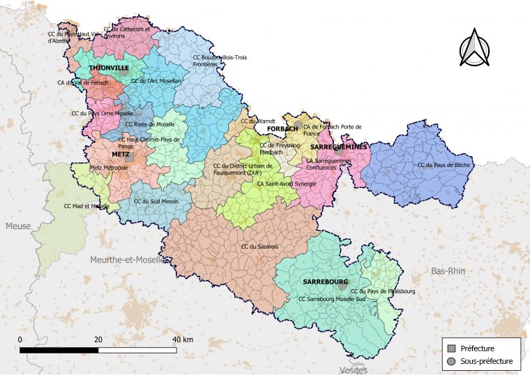 Liste Des Intercommunalités De La Moselle — Wikipédia avec Département 57 Carte