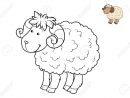Livre À Colorier Pour Les Enfants, Mouton intérieur Mouton À Colorier