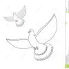 Livre De Coloriage De Colombe De Blanc Pigeon Blanc Volant pour Modèle Oiseau À Découper