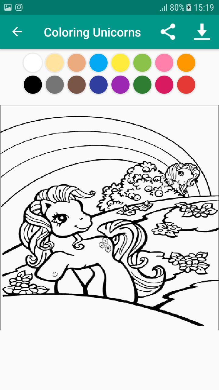 Livre De Coloriage Licorne &amp;amp; Unicorn For Android - Apk Download avec Jeux De Coloriage Licorne 