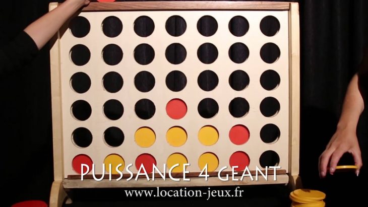 Location Jeu En Bois Puissance 4 Géant | Louer Jeu De Hasard avec Jouer A Puissance 4