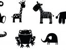 Lots Of Svgs / Animaux : Ourson, Girafe, Zèbre, Lion encequiconcerne Silhouette D Animaux À Imprimer