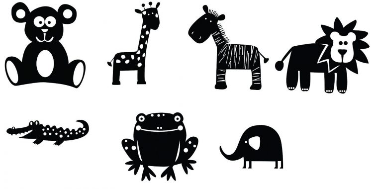 Lots Of Svgs / Animaux : Ourson, Girafe, Zèbre, Lion encequiconcerne Silhouette D Animaux À Imprimer