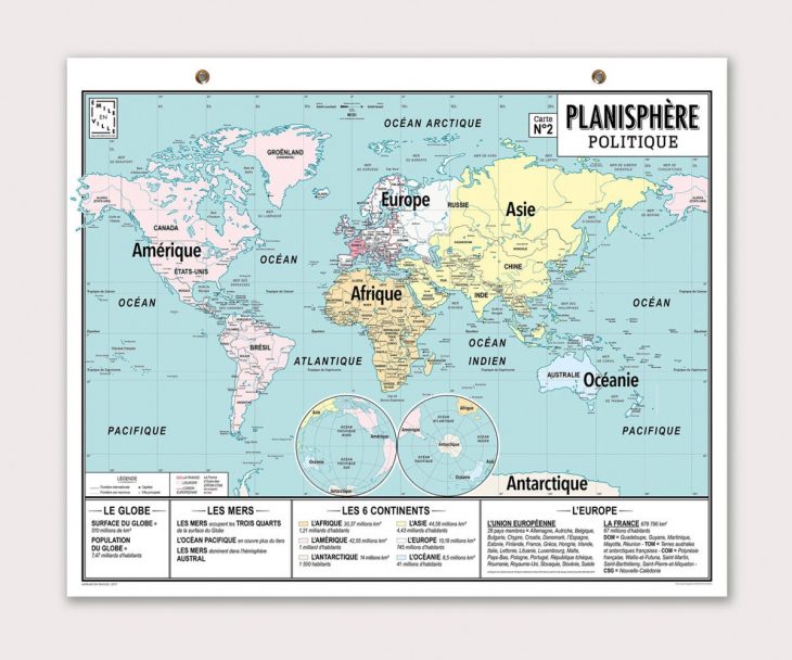 Ma Carte De Géographie : Mon Planisphère dedans Jeux De Carte Geographique Du Monde