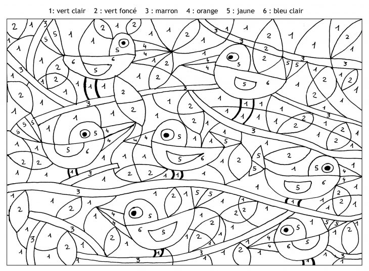 Magique Oiseaux Chiffres – Niveau Intermédiaire (Ce2-Cm1-Cm2 intérieur Coloriage Magique A Imprimer Ce2 Gratuit