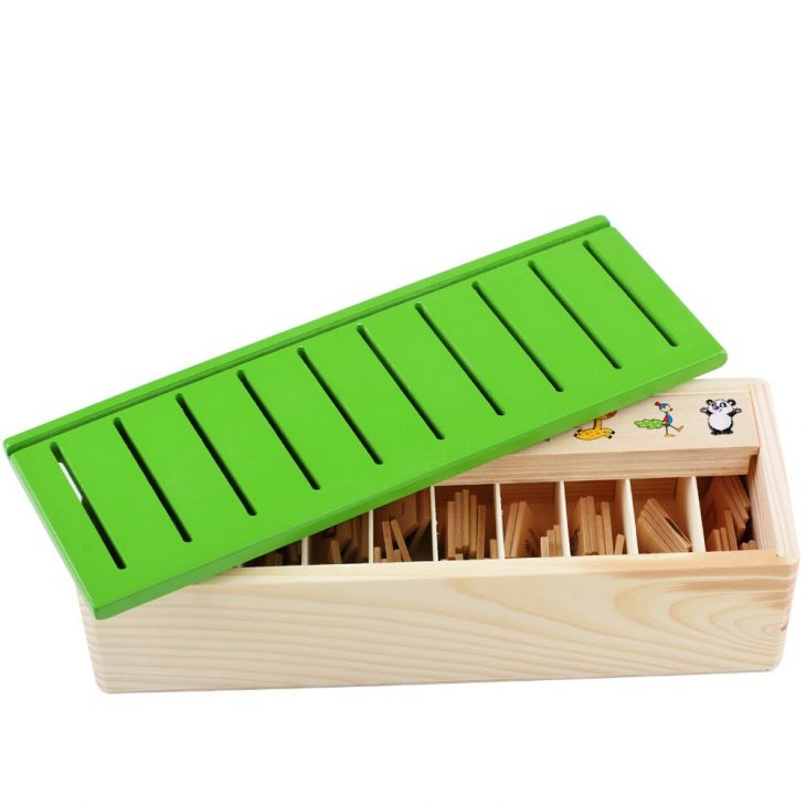 Mamimamihome Bébé Jouets En Bois Montessori Aides Pédagogiques Apprendre  Boîte De Classification Sensorielle Forme Mathématique Blocs D'appariement avec Boite À Forme Montessori