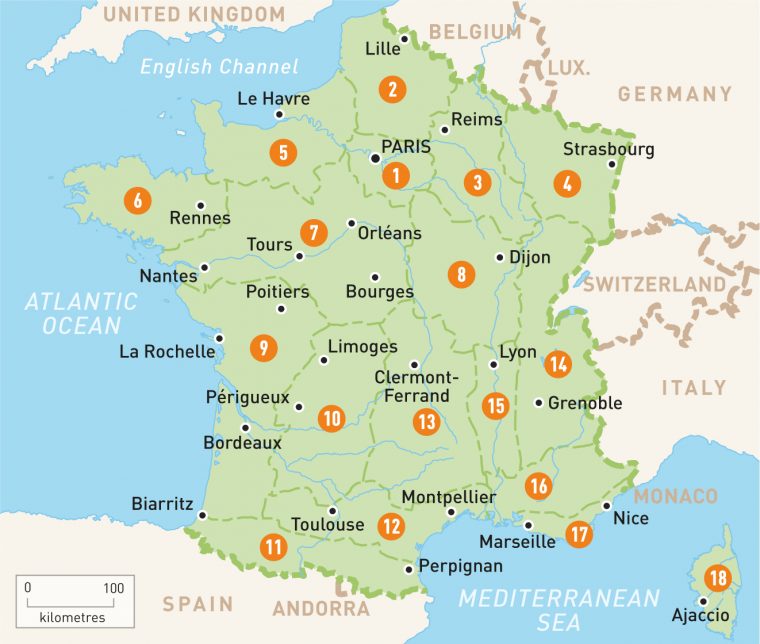 Map Of France | France Regions | Rough Guides tout Map De France Regions