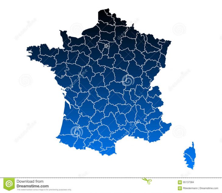 Map Of France Stock Vector. Illustration Of Departement encequiconcerne Puzzle Departement