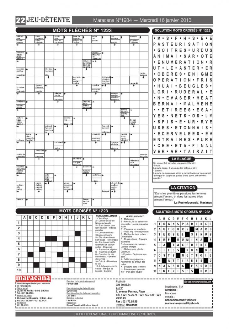 Maracanafoot1934 Date 16-01-2012 By Journal Maracana – Issuu pour Solution Mots Fleche