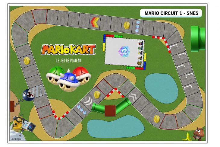 Mario Kart, Le Jeu De Société Do-It-Yourself – Guide Du tout Plateau De Jeux De Société À Imprimer