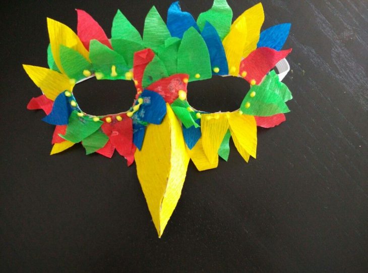 Masque Carnaval Perroquet | Déguisement Perroquet, Carnaval intérieur Masque Maternelle