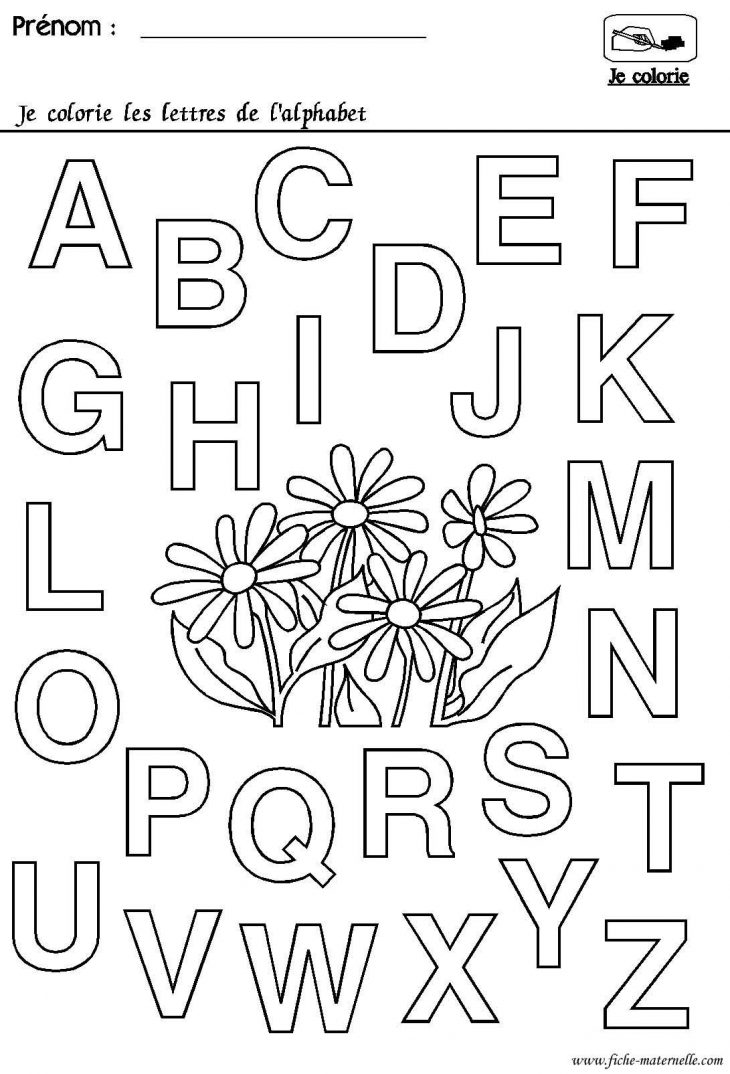 Maternelle Rentrée Des Classes : L'alphabet | Alphabet À destiné Coloriage Alphabet Complet A Imprimer