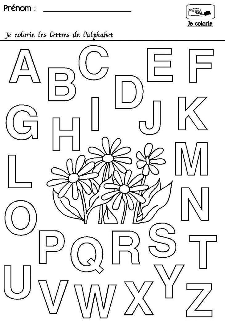 Maternelle Rentrée Des Classes : L'alphabet | Alphabet À destiné Coloriage Classe Maternelle