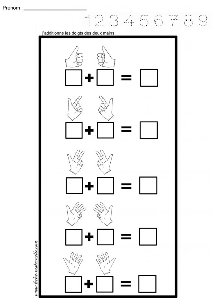 Mathématiques : Additionner Des Paires intérieur Addition Maternelle