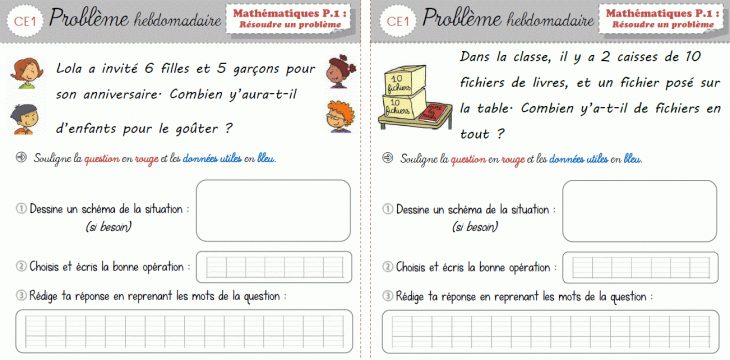 Mathématiques Ce1 – Documents Élèves | Mathematique Ce1, Ce1 avec Exercice Problème Ce1