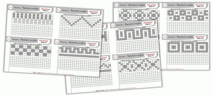 Mathématiques Cp/ce1 – Rituels Et Autonomie : Reproduction destiné Évaluation Reproduction Sur Quadrillage Ce1