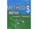 Mathématiques De La Première S À La Terminale S. Les Vacances De Method's tout Cahier De Vacances 1Ere S